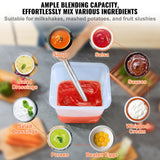 VEVOR Commercial Immersion Blender, 500 Watt 20Inch Heavy Duty Hand Mixer, Variable Speed Mixer with 304 Stainless Steel Blade, Multi-Purpose Portable Mixer for Soup, Smoothie, Puree, Baby Food VEVOR