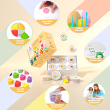 Air Dry Clay Kit - Modeling Clay for Kids mit Sculpting Tools und Tutorial, Ultra Light & Soft, Safe & Non-Toxic, DIY Model Magic Clay 12 Cans 48 Colors, Creative Art Crafts Toys Gifts for Girls Boys LOUFOR