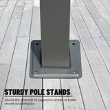 Domi Outdoor Retractable Pergola 11' x 20',Heavy-Duty Aluminum Shelter with Double Sun Shade Pavilion Extra Large Canopy for Gardens Backyard and Decks,Dark Grey domi outdoor living