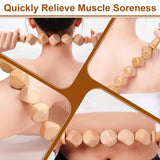 HAQQI 12 in 1 Wood Therapy Massage Tools kit for Body Shaping Massage Tool Set, Wooden Massager Body Sculpting Sets for Muscle Pain Relief, Anti-Cellulite HAQQI