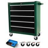 Tool Chest, 5 Drawers Rolling Tool Chest with Wheels, Portable Rolling Tool Box on Wheels, Tool Chest Organizer for Garage, Workshop, Home Crafts Use BouPower