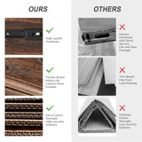 HULALA HOME 3-Drawer Nightstand with Charging Station, Drawer Organizer with Wood Legs, Farmhouse Solid Wood Nightstand(Walnut) HULALA HOME