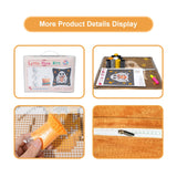 QIONG MENG Latch Hook Kits for Adults, DIY Halloween Ghost Pattern Pillow Cover Kit Needlework Cushion Cover Hand Craft Crochet for Home Sofa Decorations 17 x 17 Inch QIONG MENG