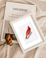 PeakLuv Small Diamond Painting Kits Birds, 12 Pcs Birds Mini Diamond Art Kits for Adults, 5D DIY Square Drill Diamond Dots, Quickly Finishable Cardinal Mini Gem Art for Home Wall Desktop Decor, 6X7in PeakLuv