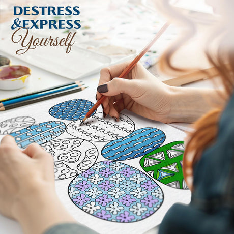 Adult Coloring Book Spiral Bound for Women, Thick Paper Coloring Book for Alcohol Markers (30 Pattern Designs) Mindful Palette