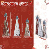 Soaoo 3 Pcs Wooden Christmas Trees Tabletop Decoration Standing Rustic Wooden Christmas Tree with Star Xmas Freestanding Centerpieces Decor Farmhouse Wood Decor for Table Home Decor Soaoo