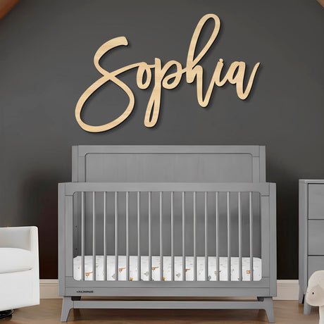Wooden Name Signs for Nursery Custom Baby Name Sign for Wall Name Signs Personalized Custom Name Sign for Nursery Name Wall Decor Personalized Name signs for Kids Room (Single Name Sign) Woodland
