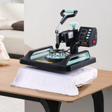 VEVOR 8 in 1 Heat Press Machine for T Shirts Hats Mugs Plates - 12x15 Swing Away Shirt Press Machine with 30 OZ Tumbler Press, Hat Press, Plate Press, Light Green VEVOR