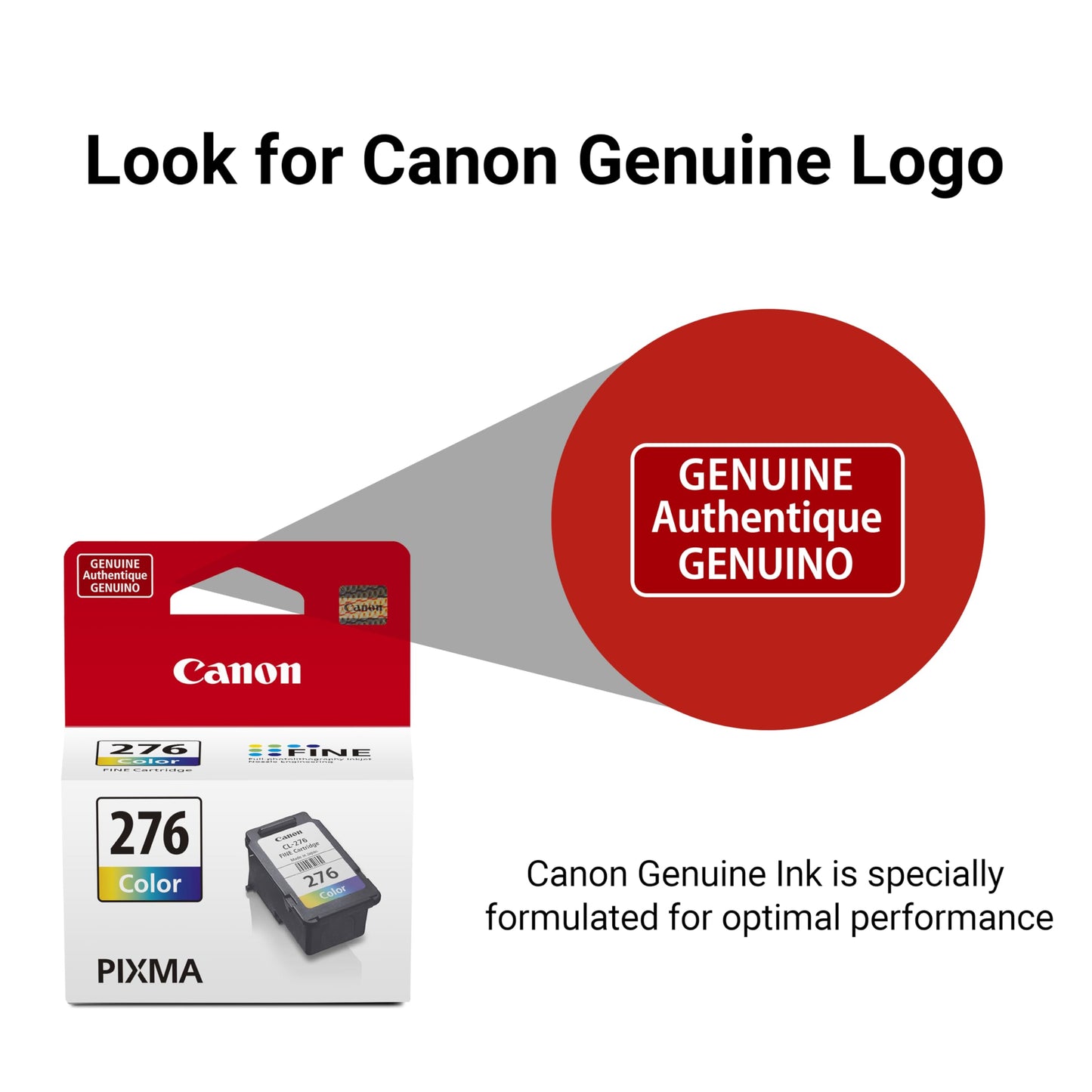 Canon CL-276 Genuine Color Ink Cartridge, Compatible with TS3520/3522, TR4720/4722, TS3720/3722