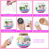 MYDOVA Unicorn Light-Up Terrarium Crafts Kit for Kids, LED Night Light Up & Remote Birthday Gifts Toys for Ages 6+Year Old- Unicorn Toys for Girls Best Girls DIY Arts and Crafts Kit MYDOVA