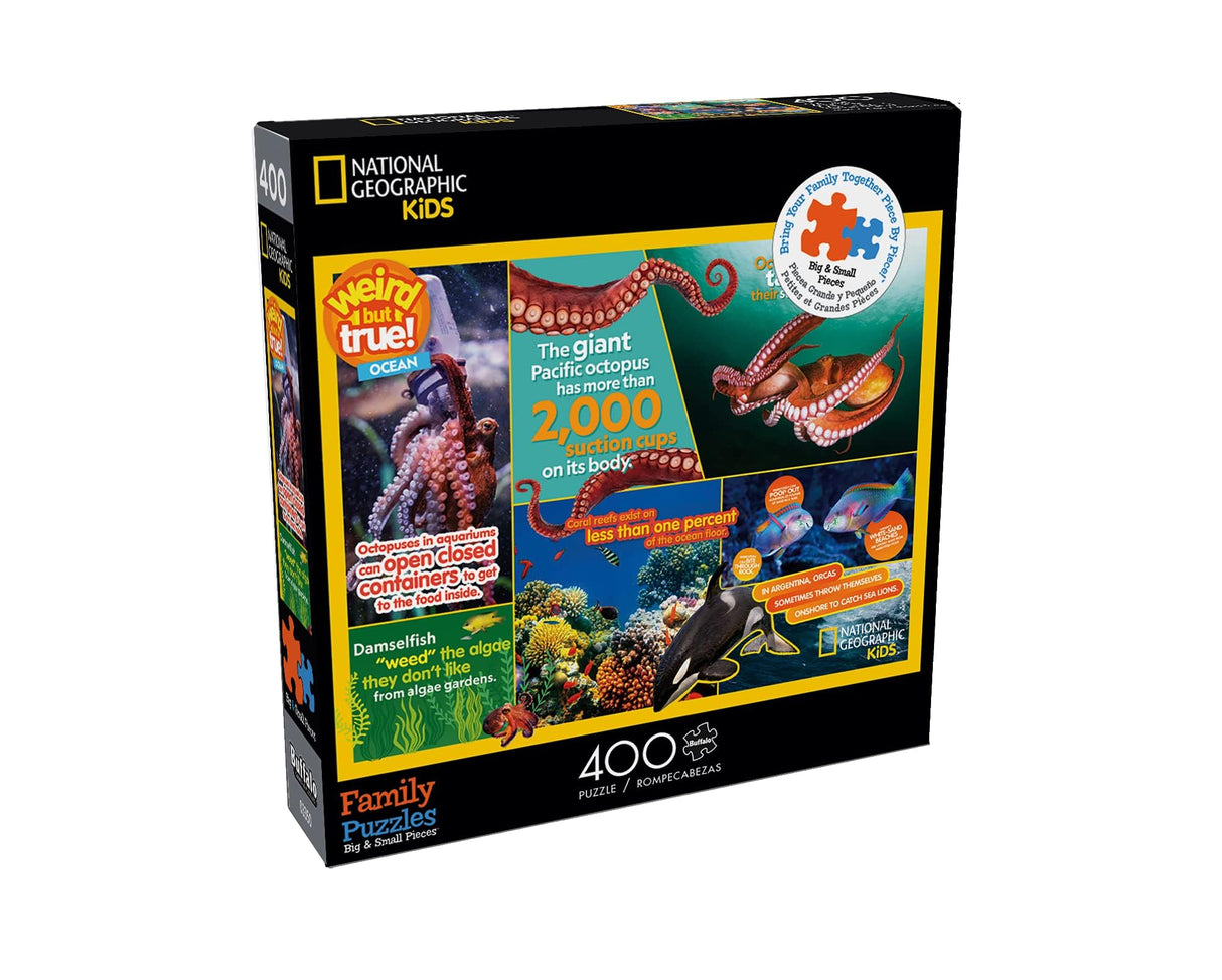 Buffalo Games - NAT Geo - Ocean - 400 Piece Jigsaw Puzzle for Families Challenging Puzzle Perfect for Game Nights - Finished Puzzle Size is 21.25 x 15.00 Buffalo Games