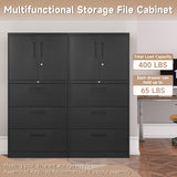 AFAIF Metal File Cabinets, Lateral Filing Cabinet with 3 Drawers, 65" H File Caninet for Home Office, Office Storage Caninets with Adjustable Shelves for Letter/Legal / A4 - Assembly Required AFAIF