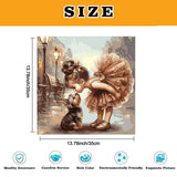 Paint by Numbers for Adults and Kids Beginner, 2 Pack Animal Dog Painting by Number Kits On Canvas, Number Artist Paint by Number Kit DIY Oil Painting Acrylic Paints, Home Wall Decor 13.8x13.8 inch Fairyland JinWenn