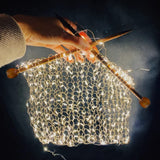 Bamboo Knitting Needles Set Knitting Needle Case Kits for Beginners Wooden Wood Fairycece