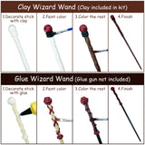 Magic Wizard Wand Making Kit DIY Craft Set for Kids Adult Birthday Party Gift Make Your Own 24 Wands (67-Piece) Maikoi