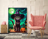 ijbnhd 5D Black Cat Diamond Art Kits for Adults Cat Diamond Painting Kits for Adults Beginners Full Drill Round Moon Gem Art for Crafts Home Wall Decor Gift 12x16inch ijbnhd