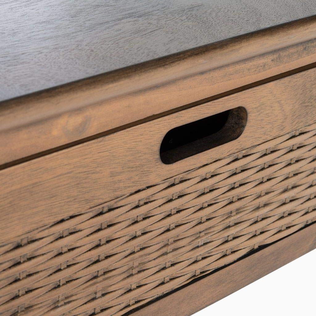 SAFAVIEH Home Collection Landers Brown 2-Drawer Console Table CNS5710C Safavieh