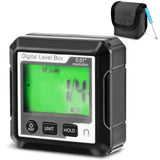 Digital Level Angle Gauge, Converts Between Degrees, Digital Angle Finder Backlit LCD Digital Magnetic Protractor Inclinometer Level Box, Angle Finder Tool Protractor HKZTUY