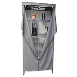 Formosa Covers Premium Wire Shelf Cover - 36x18x62 Inches Fit for 4-Tier Wire Shelving - Versatile Shelf Shield Protects & Organizes Garage, Outdoor, Kitchen, Inventory - Metal Rack Cover Grey Formosa Covers