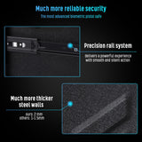 1DOT2 Gun Safe, Biometric Pistol Safe Nightstand, Quick Access Sliding Door Handgun Safes and Gun Lock Box for Home, Car, Truck, Bedside 3-Ways unlock Safe Fingerprint, Digital Key，Interior Lights 1DOT2