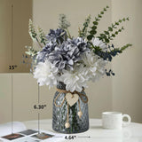 Leftover Fake Flowers in Vase,Faux Flowers in Vase,Table Centerpieces for Dining Room,Flower Centerpieces for Tables,Artificial Flowers,Kitchen Decor,Coffee Table Decor Leftover