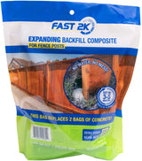 Fast 2K Fence Post Mix and Concrete Alternative and Replacement for Fence Post and Mail Post Installs. 32.8 oz Bag of Expanding Composite Footing Compound H.B. Fuller