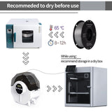 Metallic PETG Filament 1.75mm, TINMORRY Rapid PETG 3D Printing Filament, PETG with a Rapid Flow Rate, Compatible with Bambu Lab FDM 3D Printer, 1KG, Chrome/Metal Silver TINMORRY