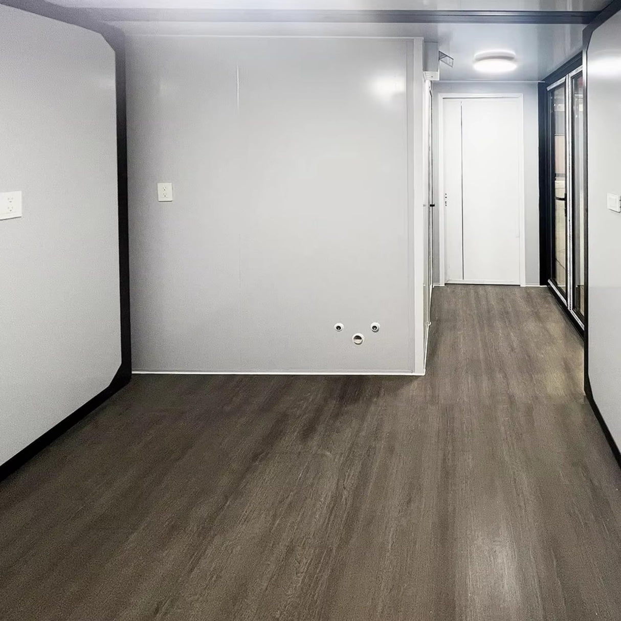 Tiny Home prefab Container House for Sale, 2 Bedroom 1 Bathroom Full Kitchen, Modular Foldable House to Live in for Adults, Mobile Expandable Tiny Homes, Portable prefabricated Living Spaces Generic