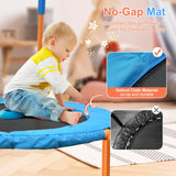 Ativafit 36inch Mini Toddler Trampoline for Kids Ages 1-6 Indoor Outdoor Folding Small Rebounder Trampoline with Foam Handle Safety Padded Cover Fun for Kids ATIVAFIT