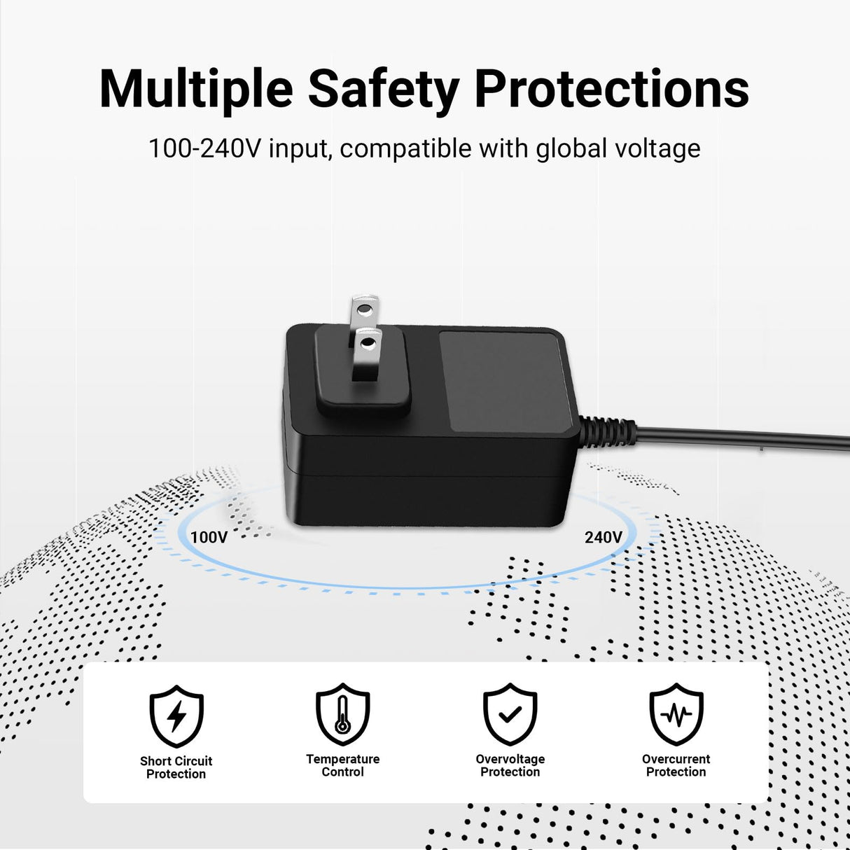 20V Lithium Battery Charger Compatible with Galax PRO Cordless Mini Circular Saw 96504 96505 95307 D6001 and More, 20V Charger Power Adapter Replacement for 91140, Power Supply White 1.5M OatXtorpor