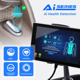 AmaMedic 2025 Revive | 4D Massage | Full Body Massage Chair | Health Fingerprint Sensor| AI Health Detection| 40 Cell Full Body Air Massage | Black (Black) AmaMedic