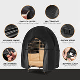 Egg Chair Cover Waterproof Double Egg Chair Covers for Outdoor Furniture 420D Patio Hanging Swing Chair Cover 91x80 inches Aurragiy