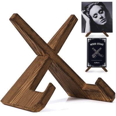 Now Playing Vinyl Record Stand, Wooden Vinyl Record Holder Display, 1 Second Assemble Wood Now Spinning Vinyl Record Stand, Gifts for Vinyl Record Lovers, LP Record Player Accessories, Vinyl Holder