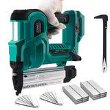 2 in 1 Brad Nailer Cordless for JOVANT 20V Battery, 18 Gauge Brad Nailer, Battery Nail Gun with Staple Remover, 2240pcs Nails/Staples for Upholstery,Carpentry and Woodworking (Tools Only) jovant