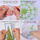 FREEBLOSS 6 Set Cross Stitch Bookmark Kit Cross Stitch Kit Cute Stamped Embroidery Bookmark with Instruction for Adults DIY Stitching Kits 8''x2.4'' FREEBLOSS