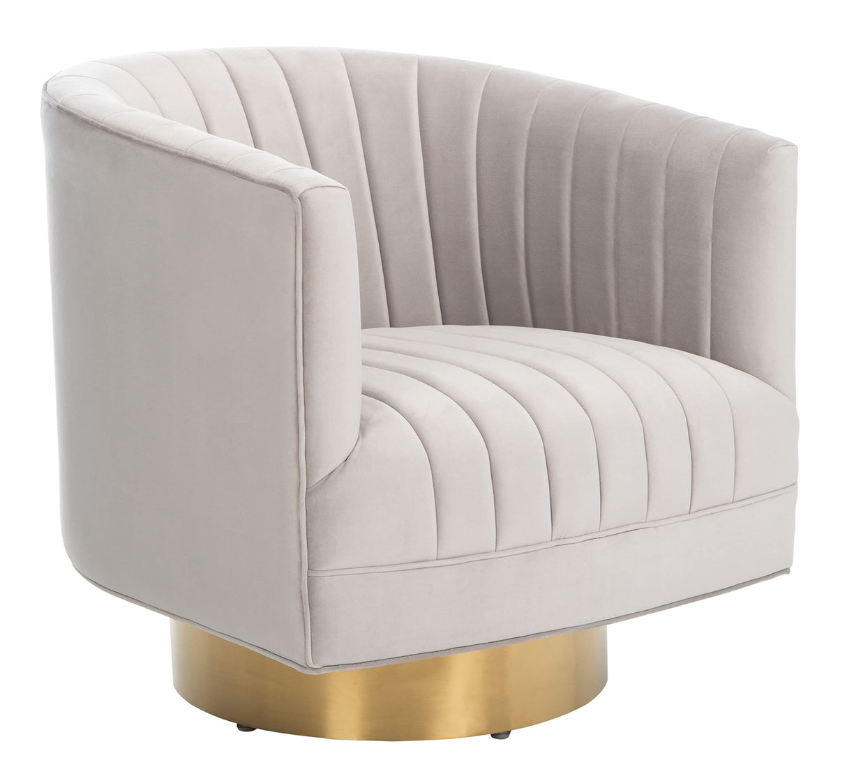 SAFAVIEH Couture Josephine Swivel Barrel Chair SAFAVIEH