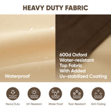 loriano Patio Furniture Cover Set, 4 Piece Outdoor Furniture Cover Waterproof, 600D Heavy Duty Lawn Patio Set Covers loriano