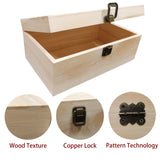 Wooden Boxes for Crafts, Natural Wooden Boxes, Reusable Wooden Boxes for Art and DIY Hobbies, Jewelry Boxes and Wooden Gift Boxes for Home Storage YXFZPAN