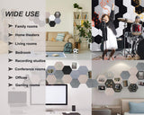 HONORIA 12-Pack Acoustic Panels, Soundproof Wall Panels, Hexagon Self-Adhesive 12"X10"X0.4, High Density Sound Dampening Panels- Camel HONORIA