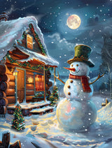 SKRYUIE Paint by Numbers Kit for Adults Beginner Snowman, Acrylic Christmas Oil Painting by Numbers Kits with PaintBrushes Paintwork Art Crafts Canvas for Home Decor 16x20 inch d3 SKRYUIE