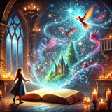 Axquilon Magic Book Diamond Art Kits for Adults - Diamond Painting Kits for Adults, DIY 5D Full Drill Gem Art for Home Wall Decor 14x14 inch Axquilon