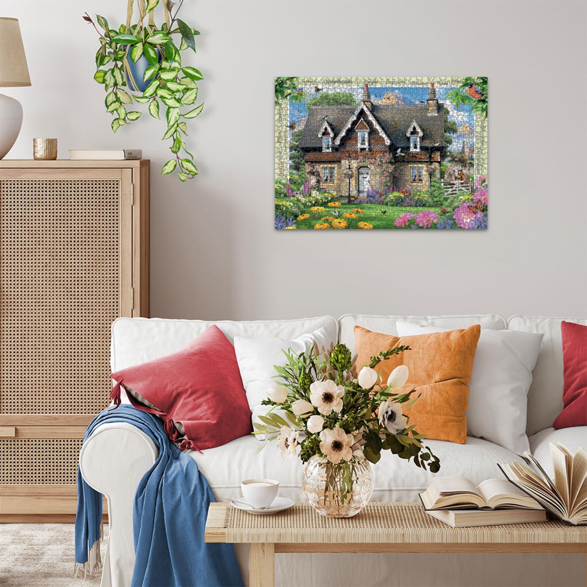 Ravensburger Country Cottage 1000 Piece Jigsaw Puzzle for Adults | Unique, Pieces | Anti-Glare Surface | FSC Certified, Eco-Friendly | Amazon Exclusive Ravensburger