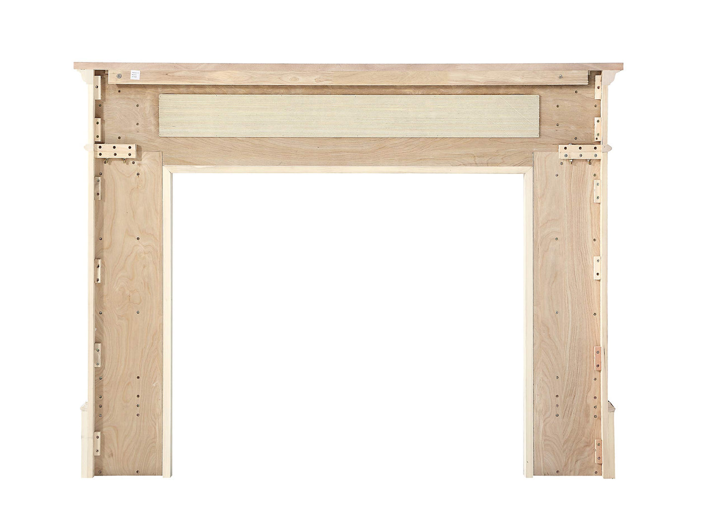 Pearl Mantels ARYB56140 Rich Architectural Quality Wood Mantel Surround, 56"W x 42"H, Unfinished