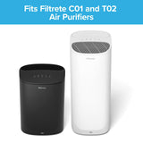 Filtrete F1 Room Air Purifier Filter, True HEPA Premium Allergen, Bacteria, & Virus, 12 in. x 6.75 in., 2-Pack, Works with Devices: FAP-C01BA-G1, FAP-T02WA-G1 and FAP-ST02N Filtrete