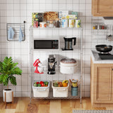 PayLessHere 4 Tier Shelving Unit 13.4" D×35" W×53.7" H Metal Shelving Standing Storage Shelf with 4 Steel Frame Adjustable Layer Racks Metal Commercial Shelf for Kitchen, Garage (Chrome) PayLessHere