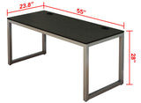 SHW Home Office 55-Inch Large Computer Desk, Espresso SHW