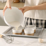 Hasense Ramekins, 6 oz Stoneware Ramekins Oven Safe Set of 6, Mini Ramekins Bowls for Dipping, Brulee, Custard, Farmhouse White Ramekins Gift Hasense