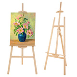 Falling in Art Easel Stand for Painting, Adjustable Wooden Easels for Painting Canvas Up to 42", Folding Art Easel for Drawing, Wedding Sign and Poster, Suitable for Kids and Adults Falling in Art