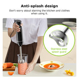 Bonsenkitchen Hand Blender, Immersion Blender with 2 Mixing Speed, Electric Handheld Blender Portable Stick Mixer with Stainless Steel Blades for Soup, Smoothie, Puree, Baby Food Bonsenkitchen
