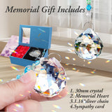 ALLMKPY Memorial Gifts for Lost Loved One Sublimation Photo Ornament Crystal Ball Sun Catcher, in Loving Memory Sympathy Bereavement Grief Funeral Condolence Thanksgiving for Mom Dad Friend ALLMKPY